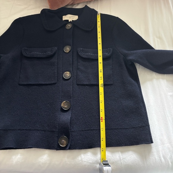 Sezane Betty Cardigan Navy Crochet - Size XS - Picture 10 of 14